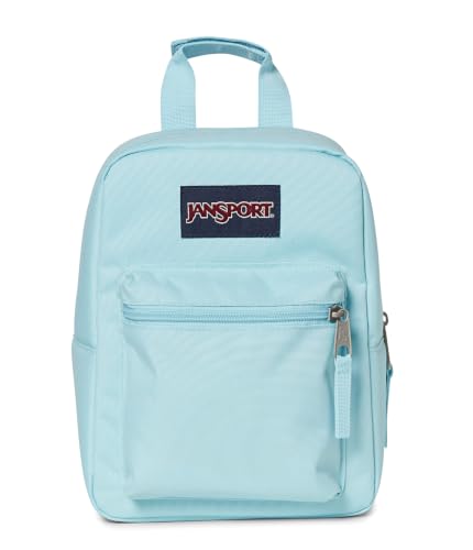 Image of JanSport Big Break Insulated Lunch Bag - Travel Cooler, Sky High Blue | Small Compact Soft-Sided Travel Cooler for Day Trips