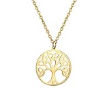 Collar con colgante, collares de la vida del árbol para mujer, regalo de boda, amuleto de Cadenas para mujer