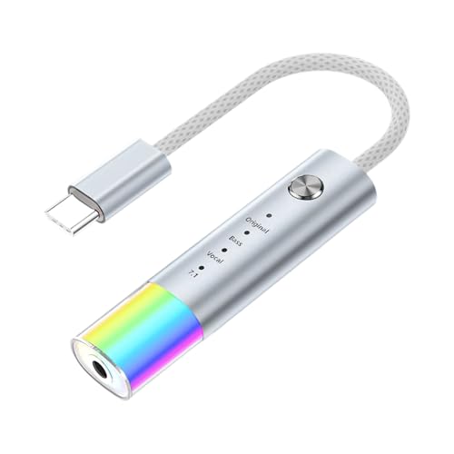 Adaptateur type C vers jack 3.5 mm pour connecter un casque audio sur smartphone USB-C