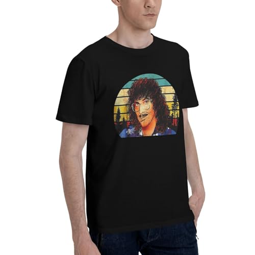 Weird Al Music Yankovic Men's Casual Basic Short Sleeve Crewneck Cotton T-Shirt Summer Athletic Tee Top Black2