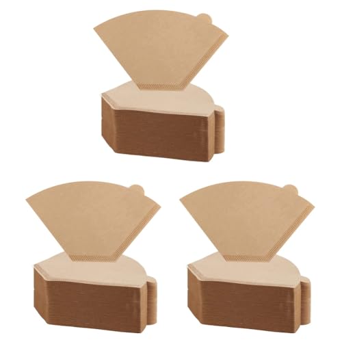 Vheolk 600 Filtros de Café, Filtros de Café Naturales Sin Blanquear, Filtros de Café Desechables de Papel Cónico para Verter Y Gotear
