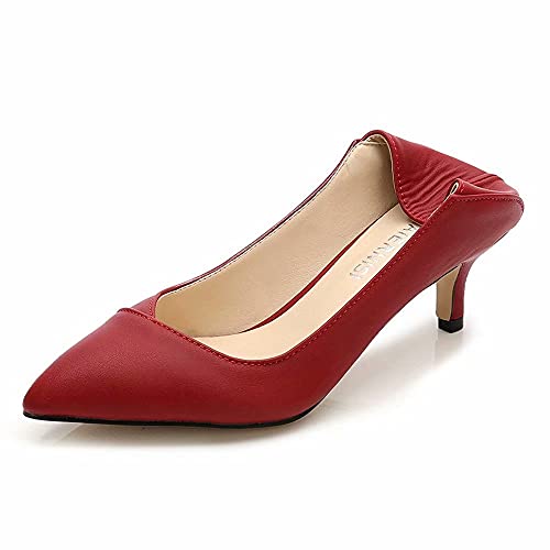 TN TANGNEST Women's Classic Pointed Toe Dress Shoes Party Low Heel Pumps2