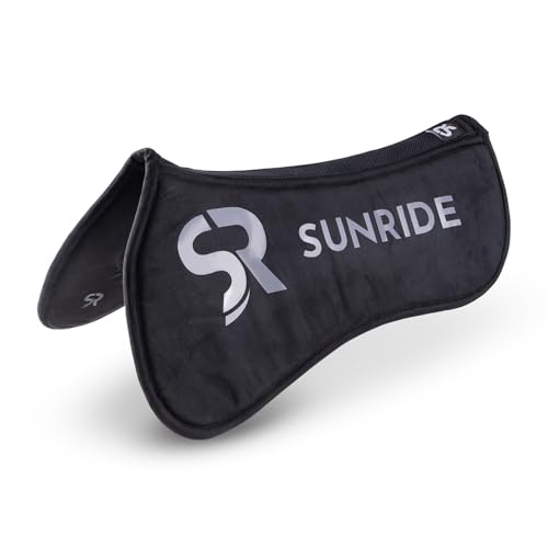 SUNRIDE Sattelpad/Korrekturpad Dressur Cloud One für Pferde - innovative Technologie zur Druckminderung - dreifache Komfortschichten (17 Zoll)
