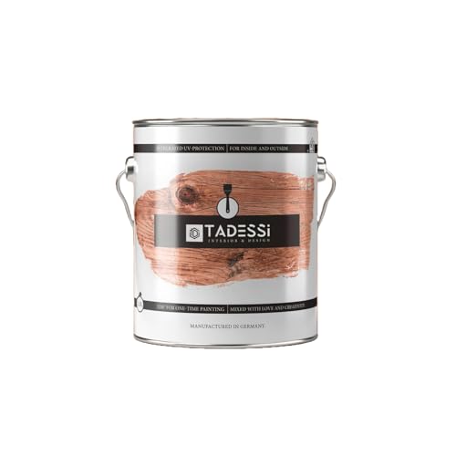 Tadessi Barniz para madera de roble – 2,5 l sin disolventes para interior y exterior – brillo sedoso resistente a la luz y a la intemperie