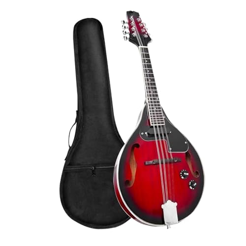 Mandoline Musikinstrumente Für Anfänger Ein Akustisches Elektrisches Mandolinen-Instrument Im A-Stil Vintage-Rot-Sunburst-Mahagoniholz ​​für Anfänger Und Erwachsene