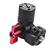 NovelGoal Tripod Ball Head Adapter 180 Adjustable 1/4 3/8 Mount Compatible with Go-pro OS-MO 360 Camera Monitor Video Motorcycle Aluminum Camera Bracket (Type A)