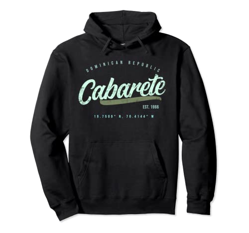 Cabarete - Camiseta retro de República Dominicana Sudadera con Capucha