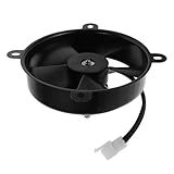 FUNOMOCYA Offroad Fahrzeug Kühlerlüfter Ölkühlerlüfter Mit Rädern Motorradkühler Ölkühlerhalterung Ölkühler Mit Lüfter Elektrischer Kühlerlüfter Luftkühler Pferdekühler Schwarz