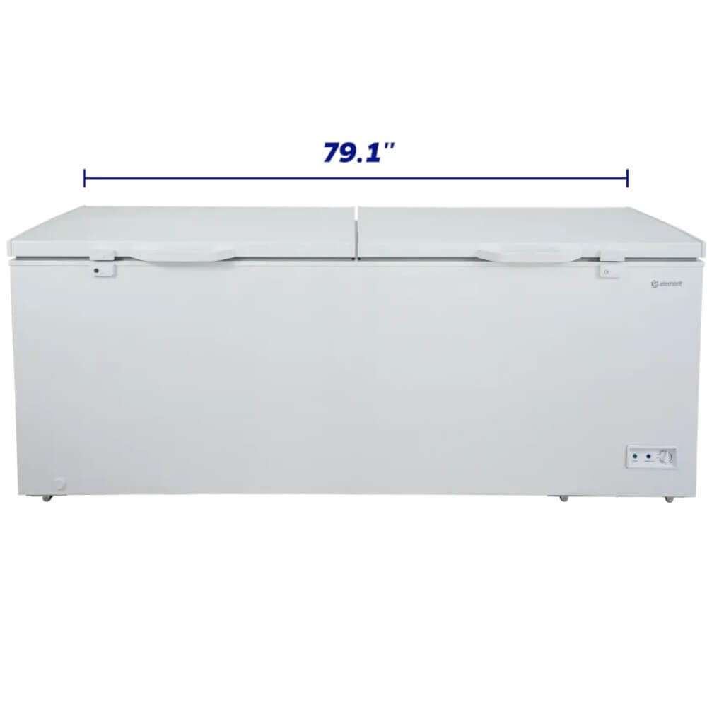 Element Ecf21mdcw 21 Cu. Ft. White Two Door Chest Freezer on Fridge.com - View 5
