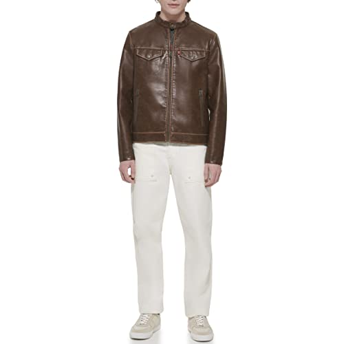 Image of Levi's Men's Faux Leather Racer Jacket