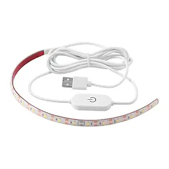 AOZBZ Sewing Machine Light Strip 11.8inch USB Dimmable LED Strip Lights with ON/Off Switch, 4000K White