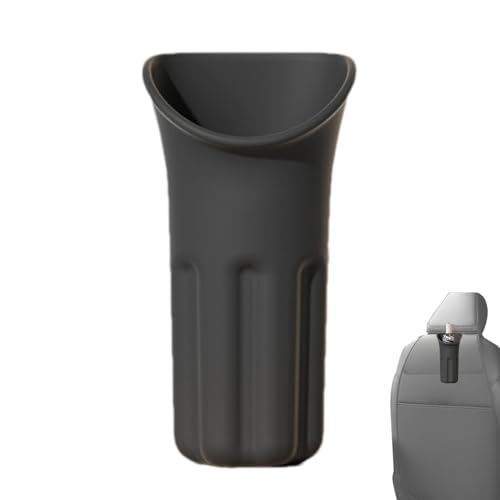 Cubo de basura coche impermeable con diseño cilíndrico elegante 7