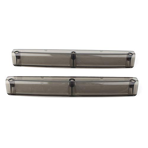 Motorcycle Rear Trunk Saddlebag Side Light Lense para Harley Electra Glide FLHT, Road King FLHR, Road Glide FLTR, Street Glide FLHX 1996-2013, Smoke miniatura 1