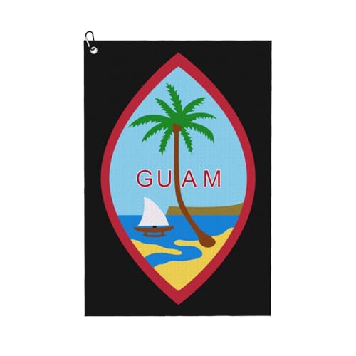 NAZIIQW Guam Seal Golf Towel 24