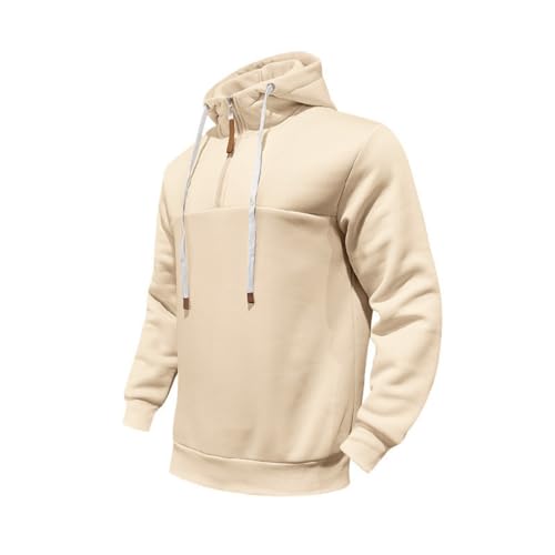 ADHOWBEW Lightweight Hoodie Men Big and Tall Long Sleeve Casual Tactical Winter Drawstring Outdoor Hoodie with Pockets2