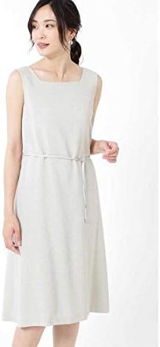 Amazon Co Jp ナチュラルビューティー Natural Beauty ゴムギャザーテントラインワンピース ベージュ 40 服 ファッション小物