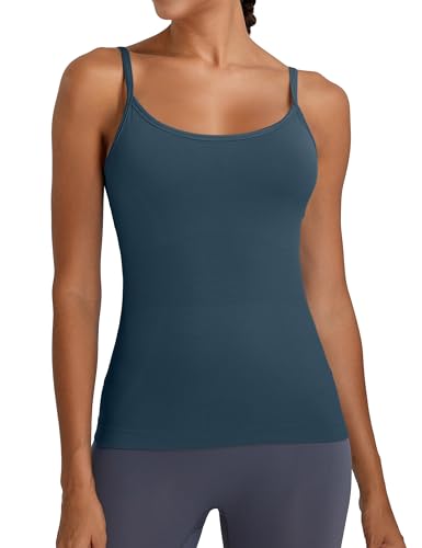 MathCat Workout Tops for Women with Built in Bra Camisole Workout Tank Tops Adjustable Thin Straps Yoga Tank Tops2