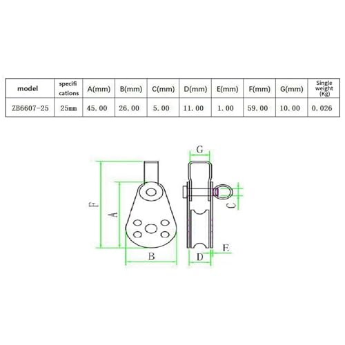 Paquete de 20 poleas de acero inoxidable y nailon para balanceo de barcos de vela, sistema de cuerda pesada y bloque, hardware marino perfecto para proyectos al aire libre y bricolaje
