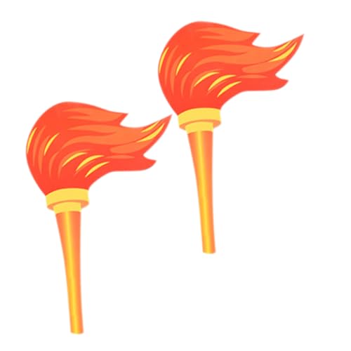 BRIGHTFUFU 2pcs Led Flame Effect Toys Fake Fire Flame Light for Party Favors Birthday Wedding Decorations