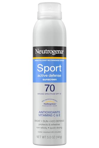 Neutrogena Sport Acive Defense Sunscreen SPF 70-5 Ounces (Pack of 2)