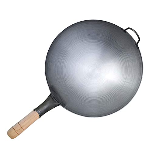 Wok de hierro fundido con fondo redondo 40 cm