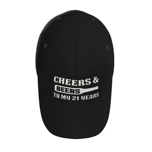 Cheers to 21 Years Birthday 21st Baseball Hats for Men and Women - Classic Adjustable Hats4