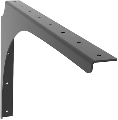 Iron Support Soporte comercial universal resistente - Soportes de soporte industrial - Soporte de montaje de acero para estantes, tocadores, bufés,