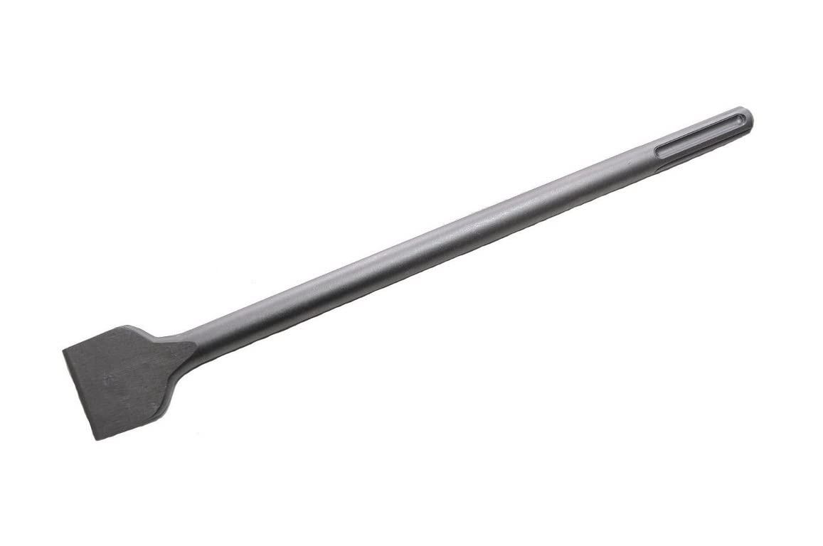 WERHE Cincel Plano SDS Max 50x600 mm | superficie arenada para agarre, aprox. 1,25 kg, para martillos perforadores, ideal para demolición