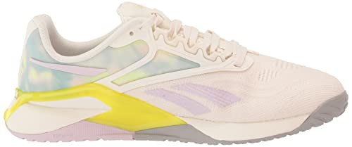 Reebok Women's Nano X2 Cross Trainer, Chalk/Quartz Glow/Acid Yellow, 7 #TOP5