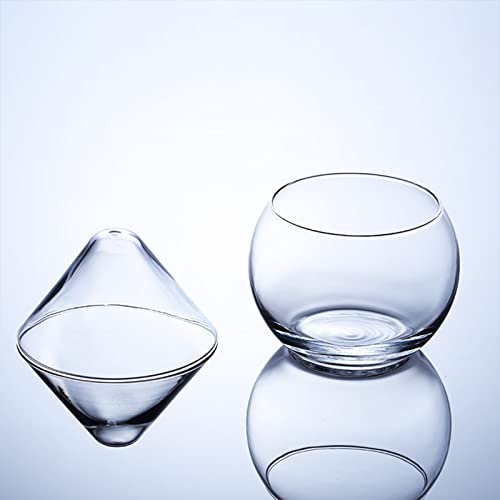Misnode 5Oz Stemless Martini Glasses With Chiller Set Of 2, Glass Caviar Chiller Server Set With Server Bowl, Cocktail Glass With Ice Holder For Martini Wine Liquor Cocktails Margarita #TOP2