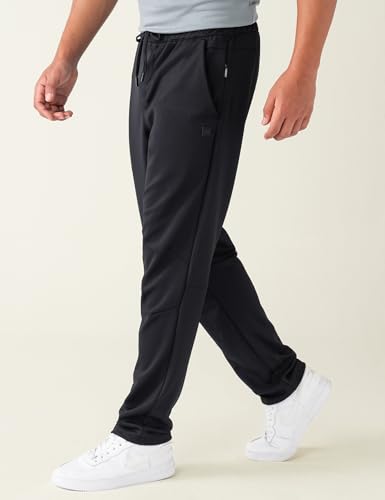 Image of DAMENSCH Men Mid Rise Regular Fit Cotton Blend Solid Moisture Wicking Antimicrobial Zipper Pocket Super Comfortable Baby Terry Lounge Joggers
