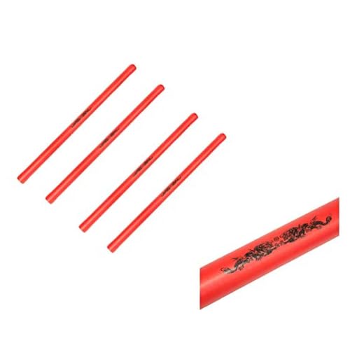 Lees Deluxe Escrima Set of 4 (Four) Safety Foam Sticks - Red