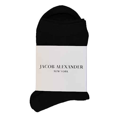 Jacob Alexander Pair of Adult Solid Crew Dress Socks3