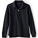 Lands' End Kids Long Sleeve Mesh Polo Shirt X-Small Black