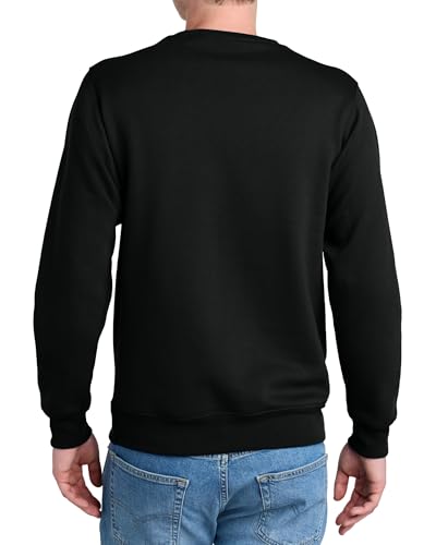 Men's Core Poly Cotton Fleece Pullover Crewneck Kangaroo Pocket Ultra Soft Sweatshirt3