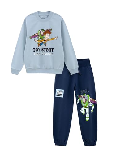 Image of Nap Chief Unisex Kids Cotton Character Printed Co-Ord Set - Sweatshirt and Joggers Casual Clothing Outfit