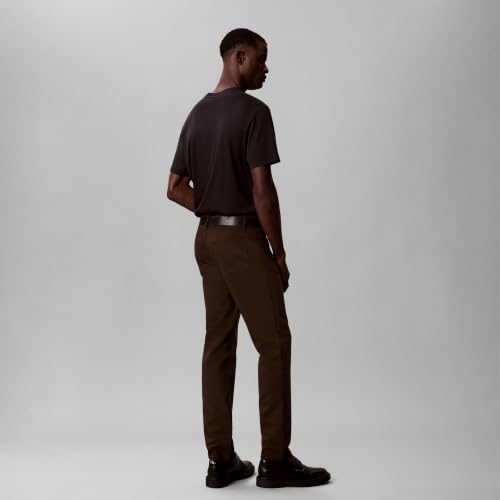 Image of Calvin Klein Men's Move 365 Stretch Slim Fit Wrinkle Resistant Tech Woven Pant