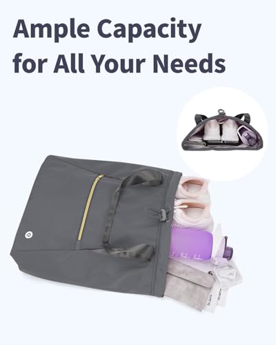 Ceneda Drawstring Backpack String Bag for Women Men Water Resistant Drawstring Bags Gym Sack with Two Zipper Pockets Sports Gym Bag (Grey)2