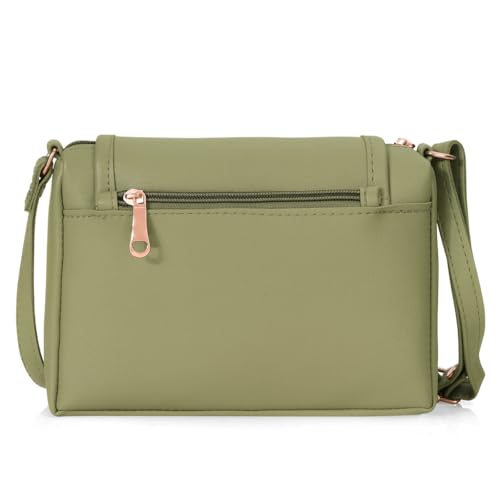 Image of J I ACCESSORIES Women's Stylish Crossbody Sling Bag - Elegant PU Leather Small Shoulder Purse with Adjustable Strap - Casual & Travel Handbag