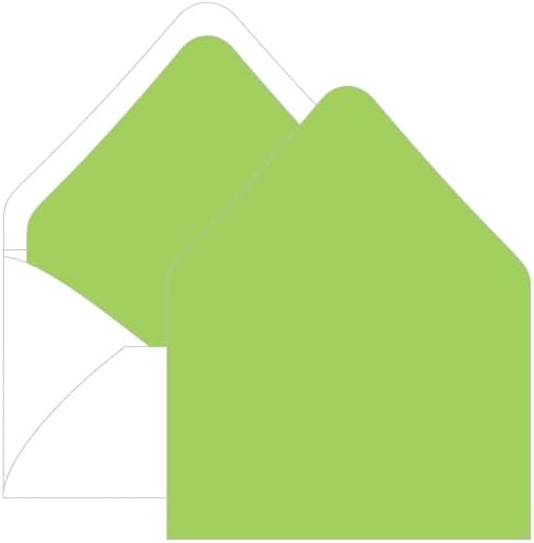 Leaf Green Euro Flap Envelope Liner - A7 Gmund Colors Matt, 25 pack