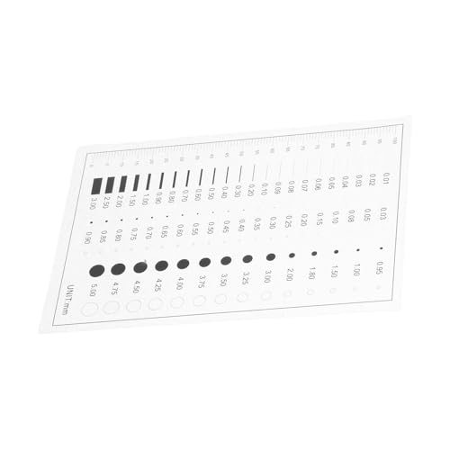TOBBOMEY 高精製欠陥検出測定定規 ラインキズ検査ツール スキマゲージ対応 携帯便利 教育 研究 業務用多用途