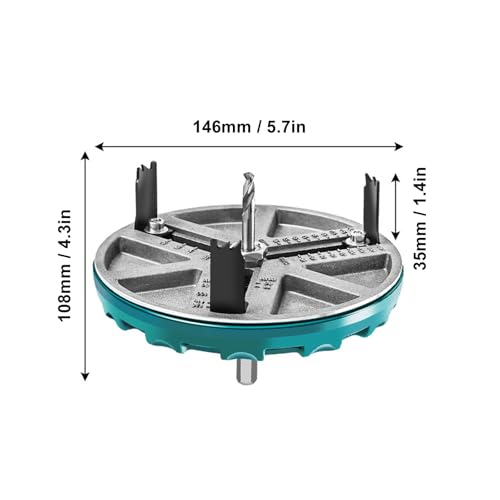 Regulowana Piła Walcowa, 45-130 Mm/1,8-5 Cali Zestaw Wycinarek Z Regulowaną Otwornicą Piła Dziurkacza Ze Stopu Aluminium Z 12 Ostrzami Narzędzie Do Otwierania Okrągłych Otworów Do Cięcia Tworzyw Sztuc