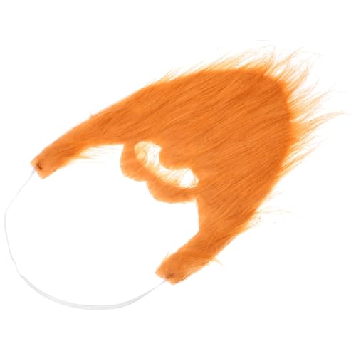 BESPORTBLE Bigote Falso De Fiesta De Los Hombres Barba para Los Hombres Víspera De Todos Los Santos Accesorio De Cosplay Accesorio De Disfraz De Fiesta De Cosplay Brown Tela De Felpa