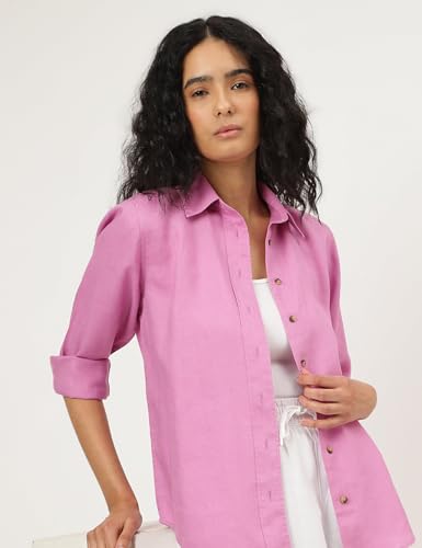 Image of Marks & Spencer Women's Solid Regular Fit Shirt