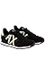 Armani Exchange Women's AX Logo Trainer, Black + Light Gold, 6.5