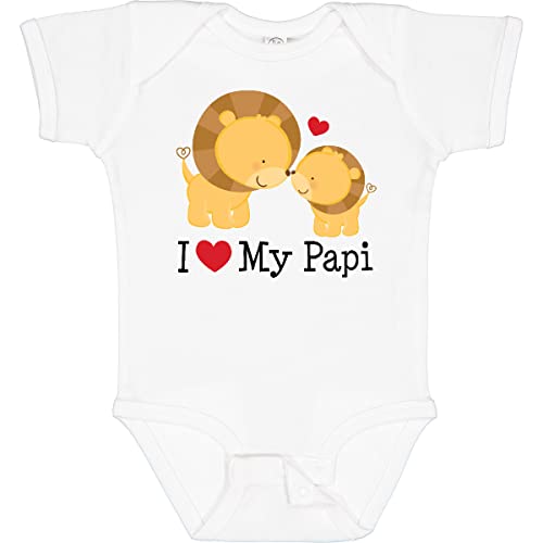inktastic I Love My Papi Childs Baby Bodysuit