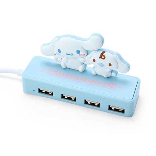 サンリオ(SANRIO) サンリオ スリムUSBハブ シナモロール シナモン Cinnamoroll 6×9.5×3cm キャラクター 327298 SANRIO