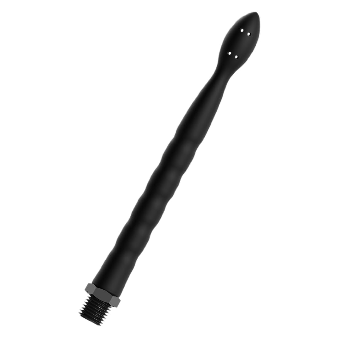 QEXUJOW Productos de cuidado íntimo para duchas vaginales y enemas, Un limpiador de silicona negro, diseño todo en uno, con 8 aberturas, adecuado para cabezales de ducha, unisex.