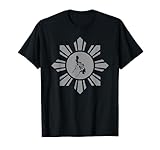 Philippine Sun with Philippine Map T-Shirt