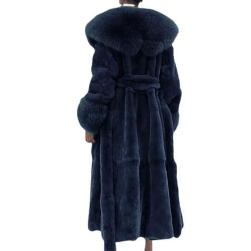 Women Slim Overcoat Coats Faux Fur Long Winter Thick Long Parkas3